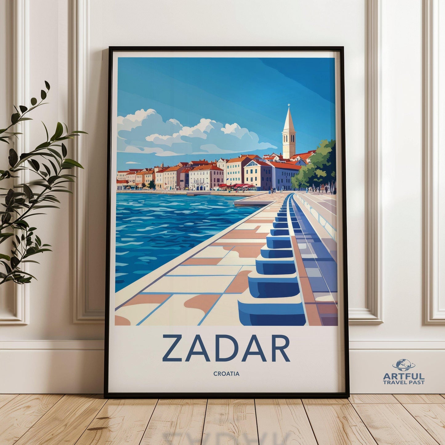 Zadar Poster | Croatia Wall Art | Mediterranean Decor