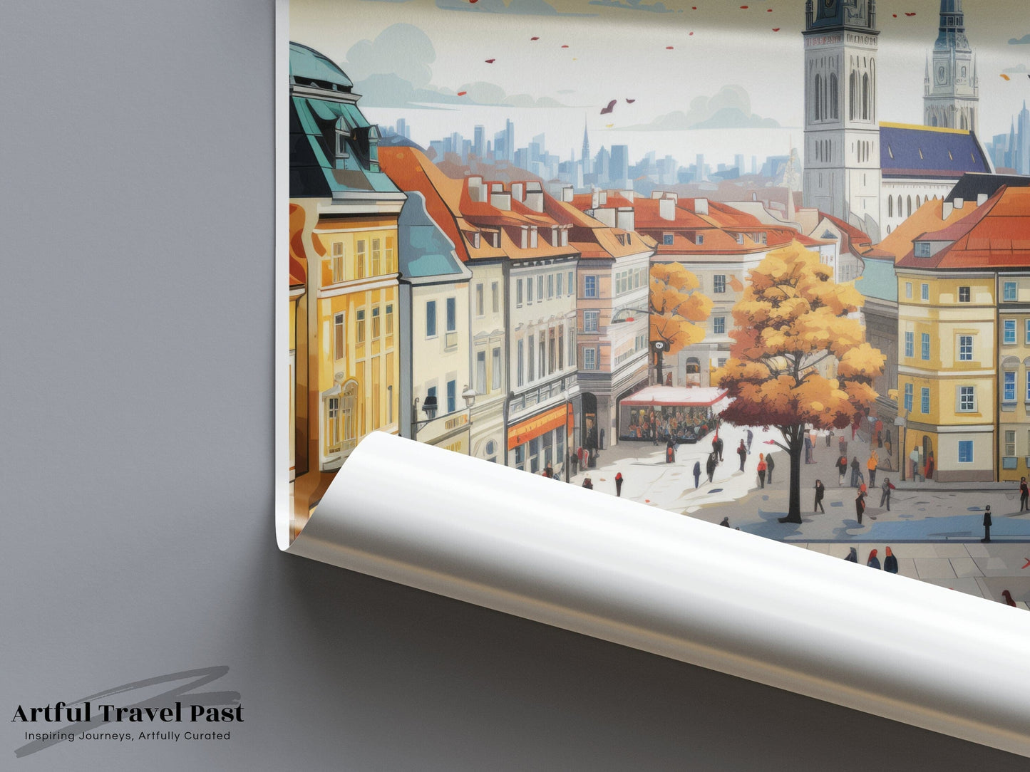 Zagreb Poster - Croatia Wall Art