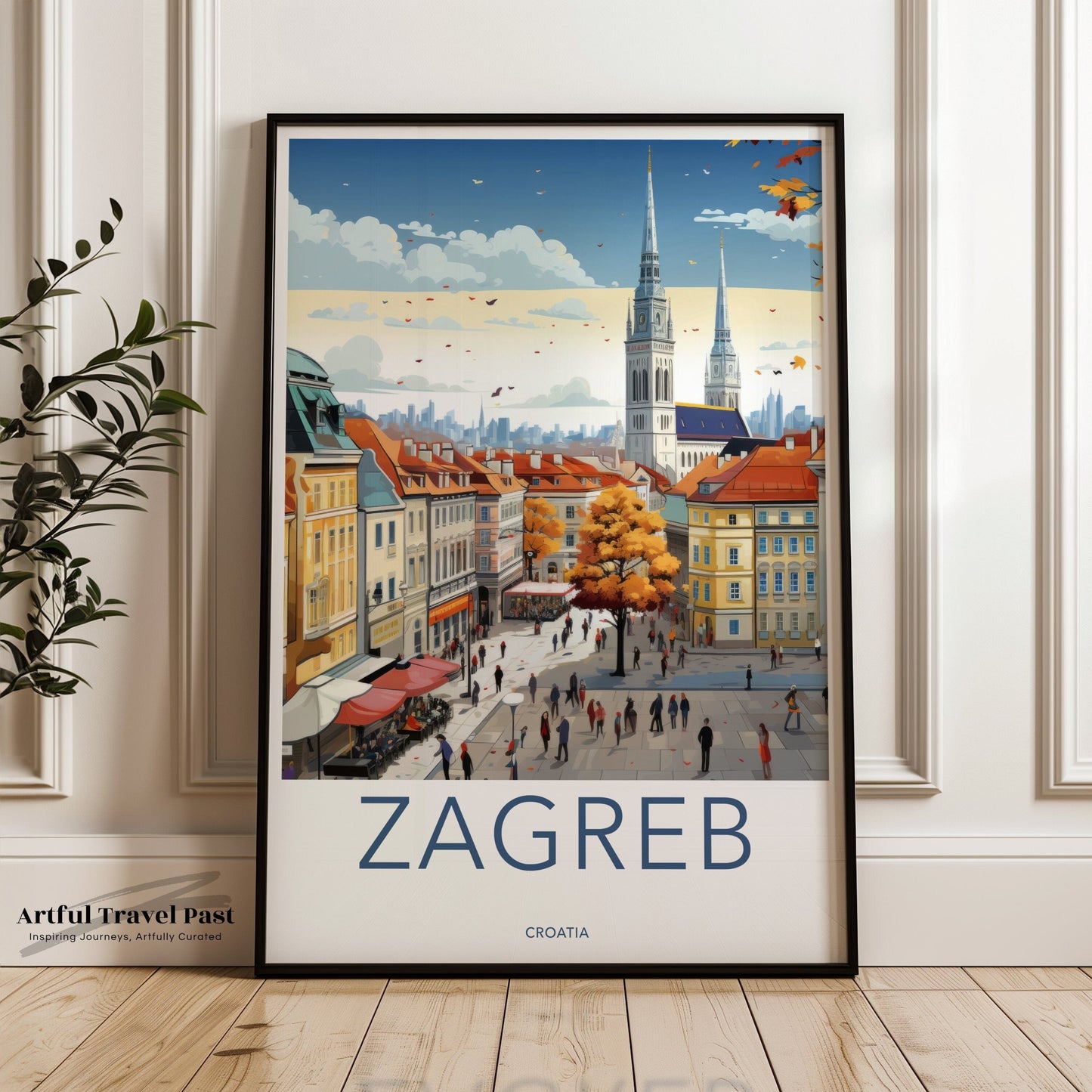 Zagreb Poster - Croatia Wall Art