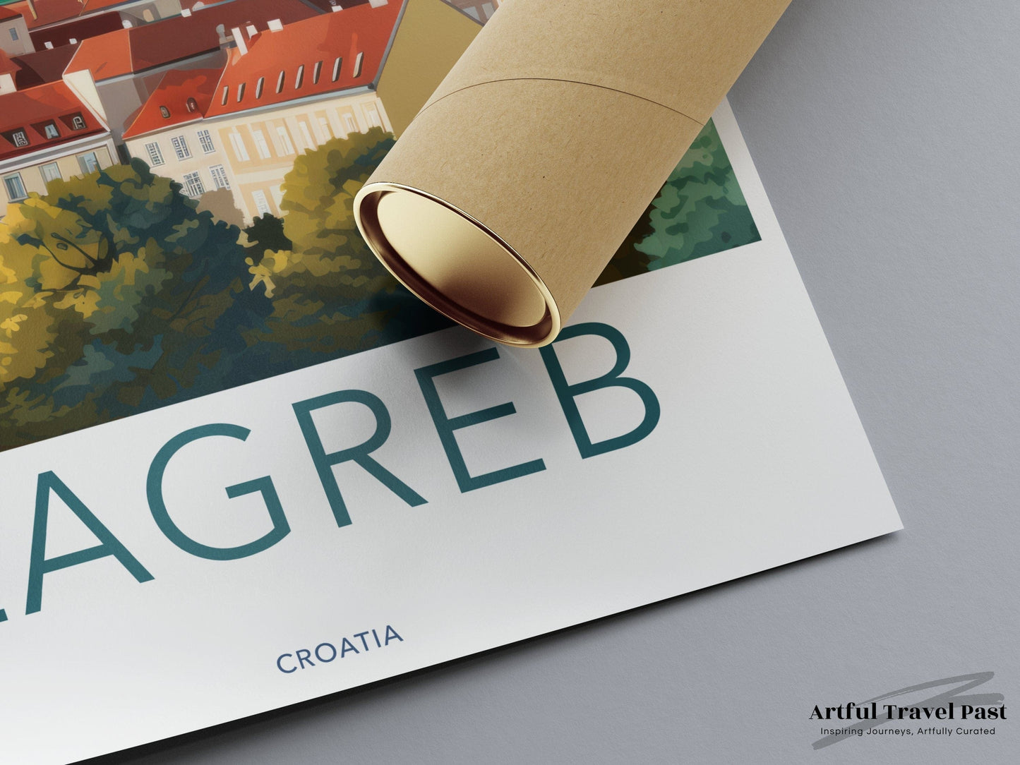 Zagreb Poster | Croatia Wall Art | Eastern Europe Artwork