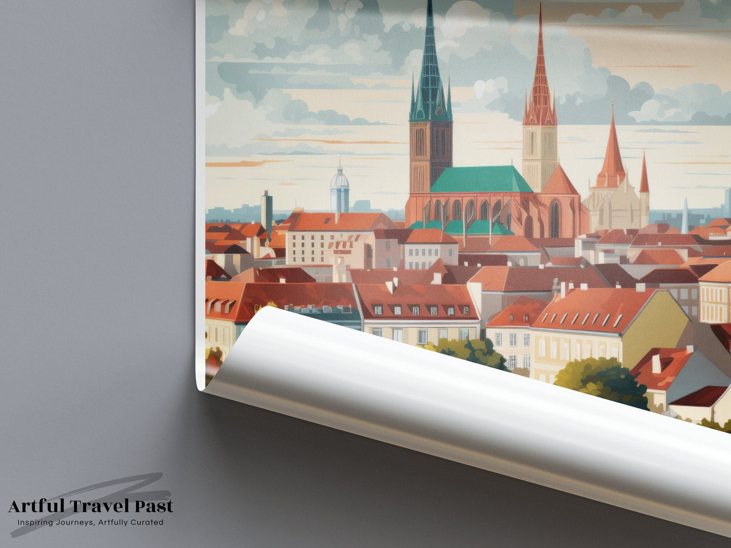 Zagreb Poster | Croatia Wall Art | Eastern Europe Artwork