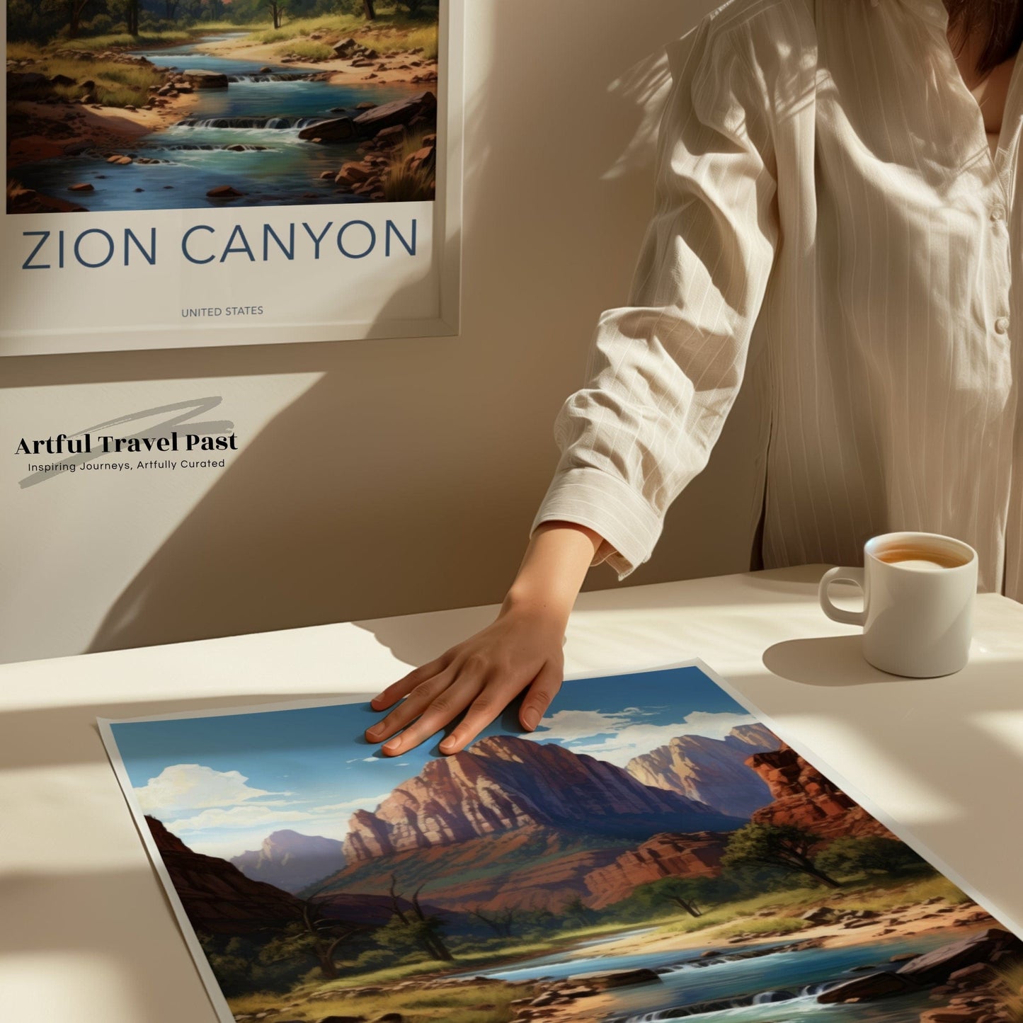 Zion Canyon Poster - Utah Wall Art