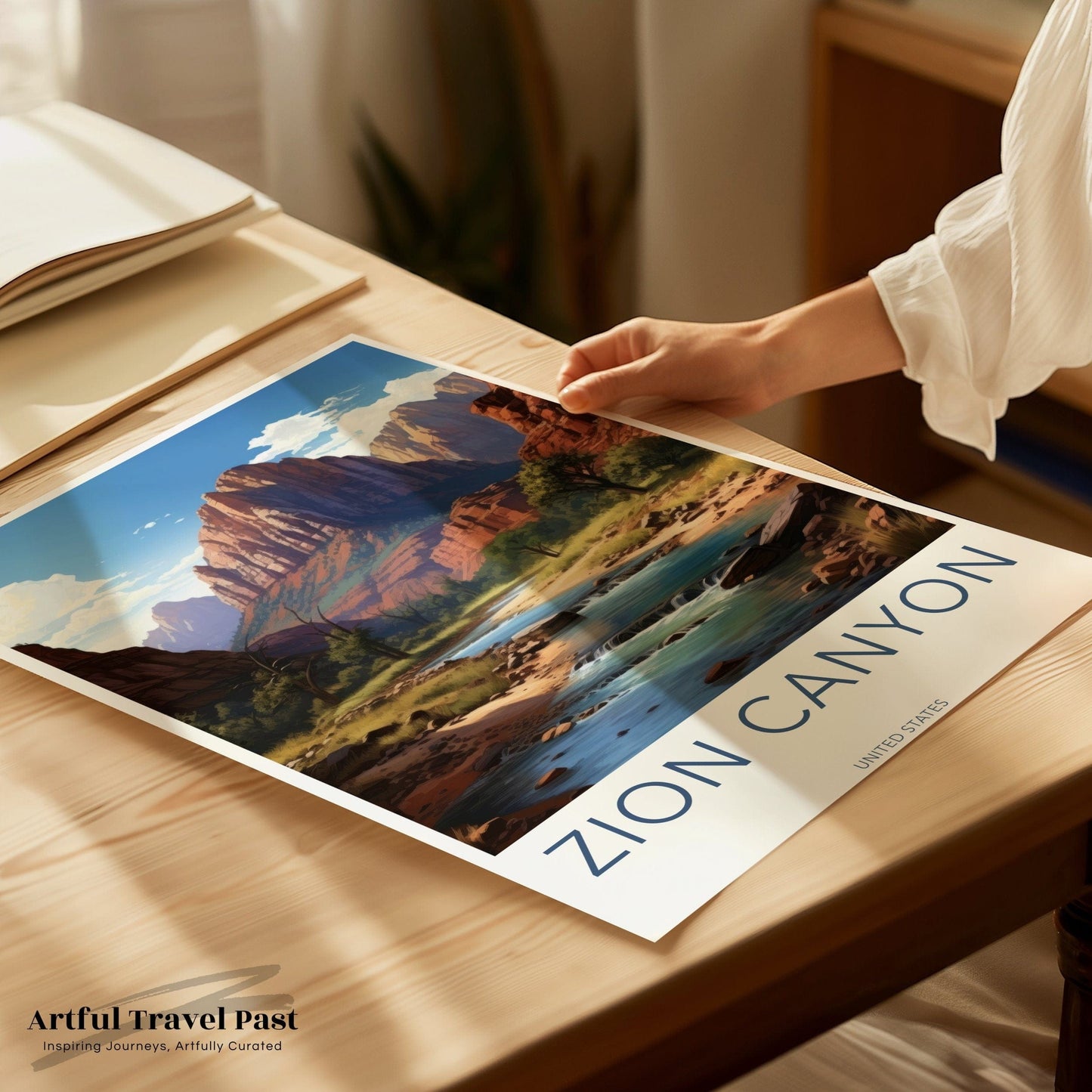 Zion Canyon Poster - Utah Wall Art