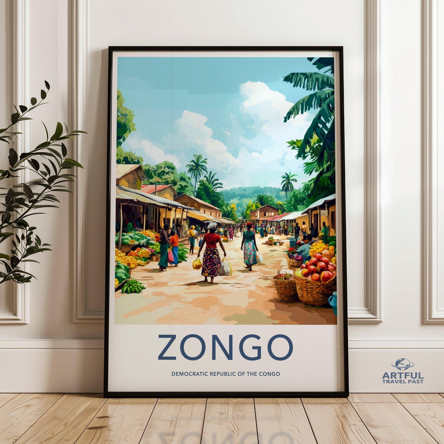 Zongo Poster | Democratic Republic of the Congo Africa Wall Art