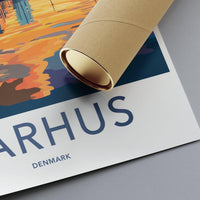 Aarhus Poster | Denmark Wall Art | Nordic Decor