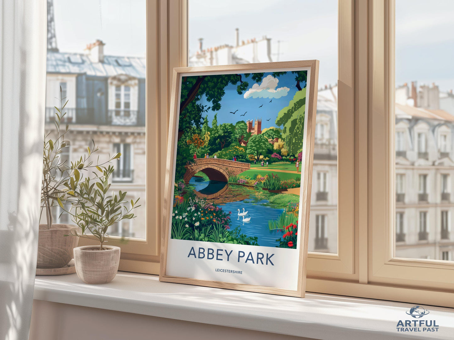 Abbey Park Leicester Poster
