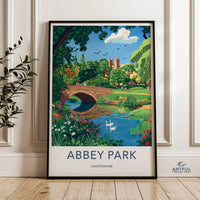 Abbey Park Leicester Poster