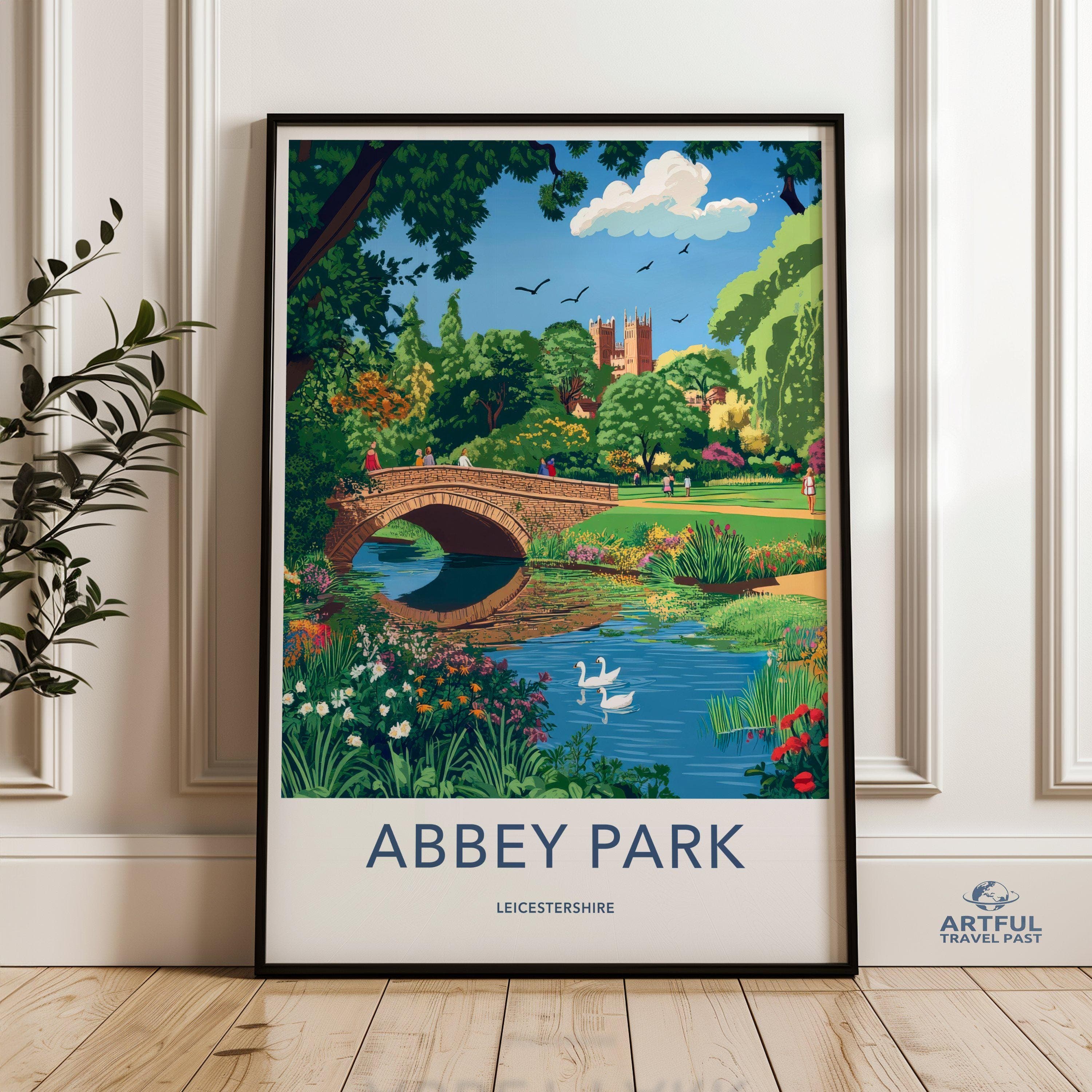 Abbey Park Leicester Poster