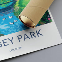 Abbey Park Leicester Poster