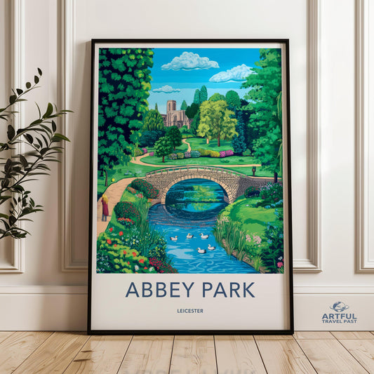 Abbey Park Leicester Poster