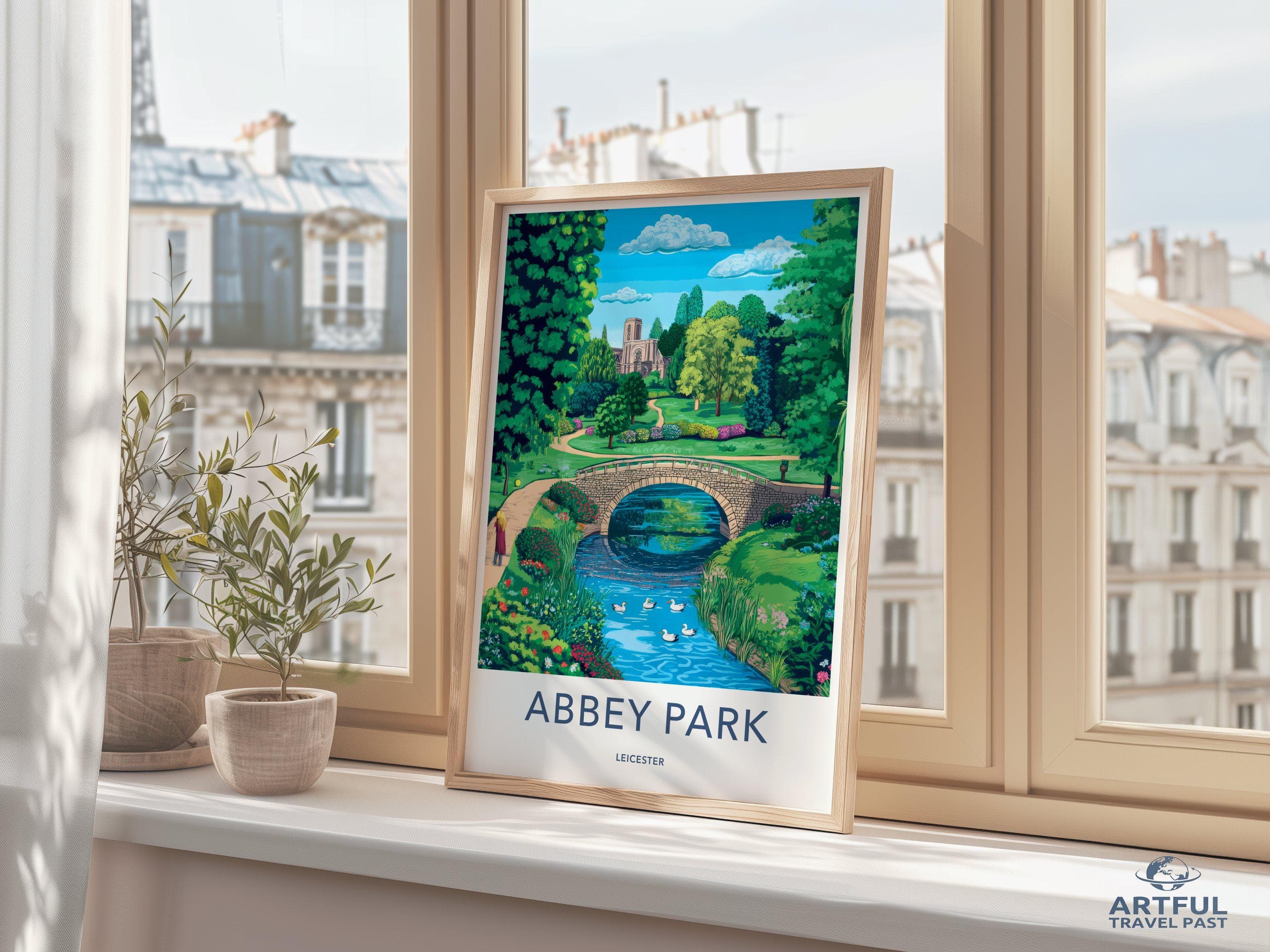 Abbey Park Leicester Poster