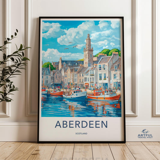 Aberdeen Poster - Scotland Wall Art