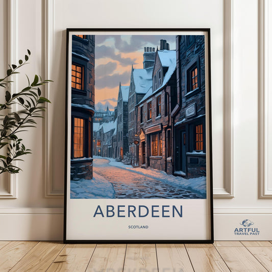 Aberdeen Poster - Scotland Wall Art