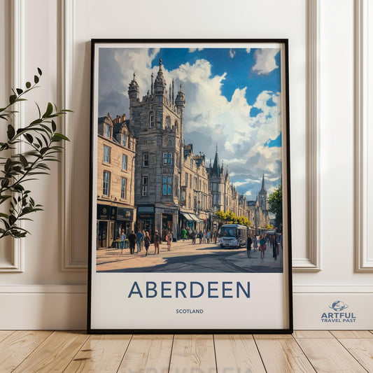Aberdeen Poster - Scotland Wall Art