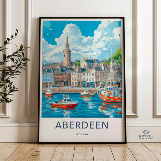 Aberdeen Poster - Scotland Wall Art