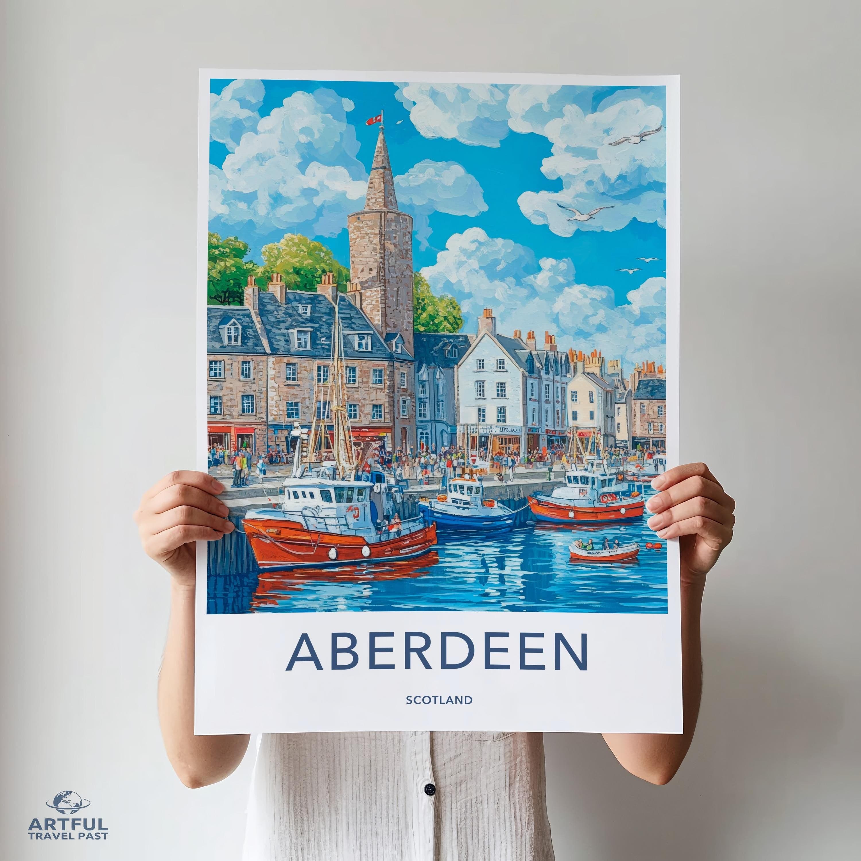 Aberdeen Poster - Scotland Wall Art