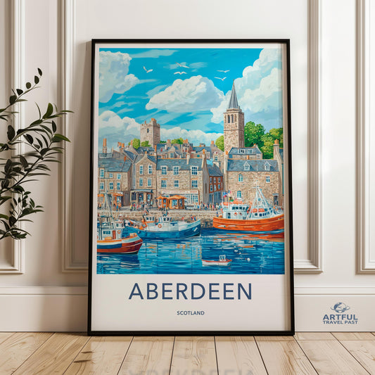 Aberdeen Poster - Scotland Wall Art