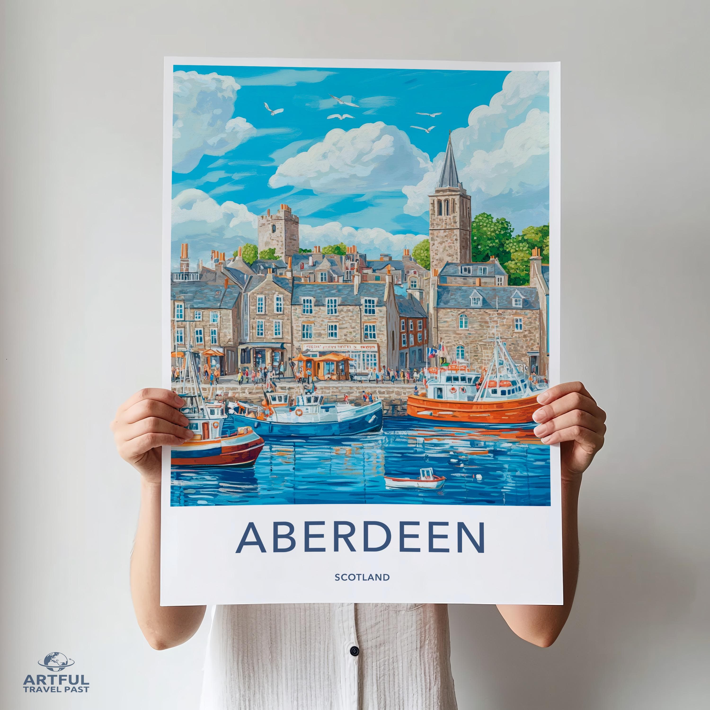 Aberdeen Poster - Scotland Wall Art