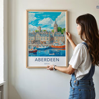 Aberdeen Poster - Scotland Wall Art