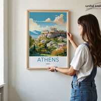Acropolis of Athens Poster | Greece Wall Art