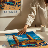 Agadez Poster | Niger Wall Art | Africa Decor