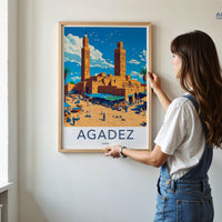 Agadez Poster | Niger Wall Art | Africa Decor