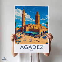 Agadez Poster | Niger Wall Art | Africa Decor