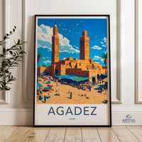 Agadez Poster | Niger Wall Art | Africa Decor