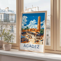 Agadez Poster | Niger Wall Art | Africa Decor