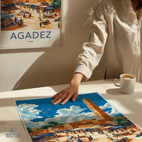 Agadez Poster | Niger Wall Art | Africa Decor