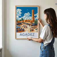 Agadez Poster | Niger Wall Art | Africa Decor