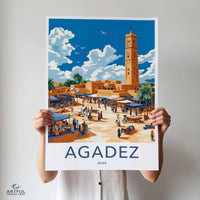 Agadez Poster | Niger Wall Art | Africa Decor