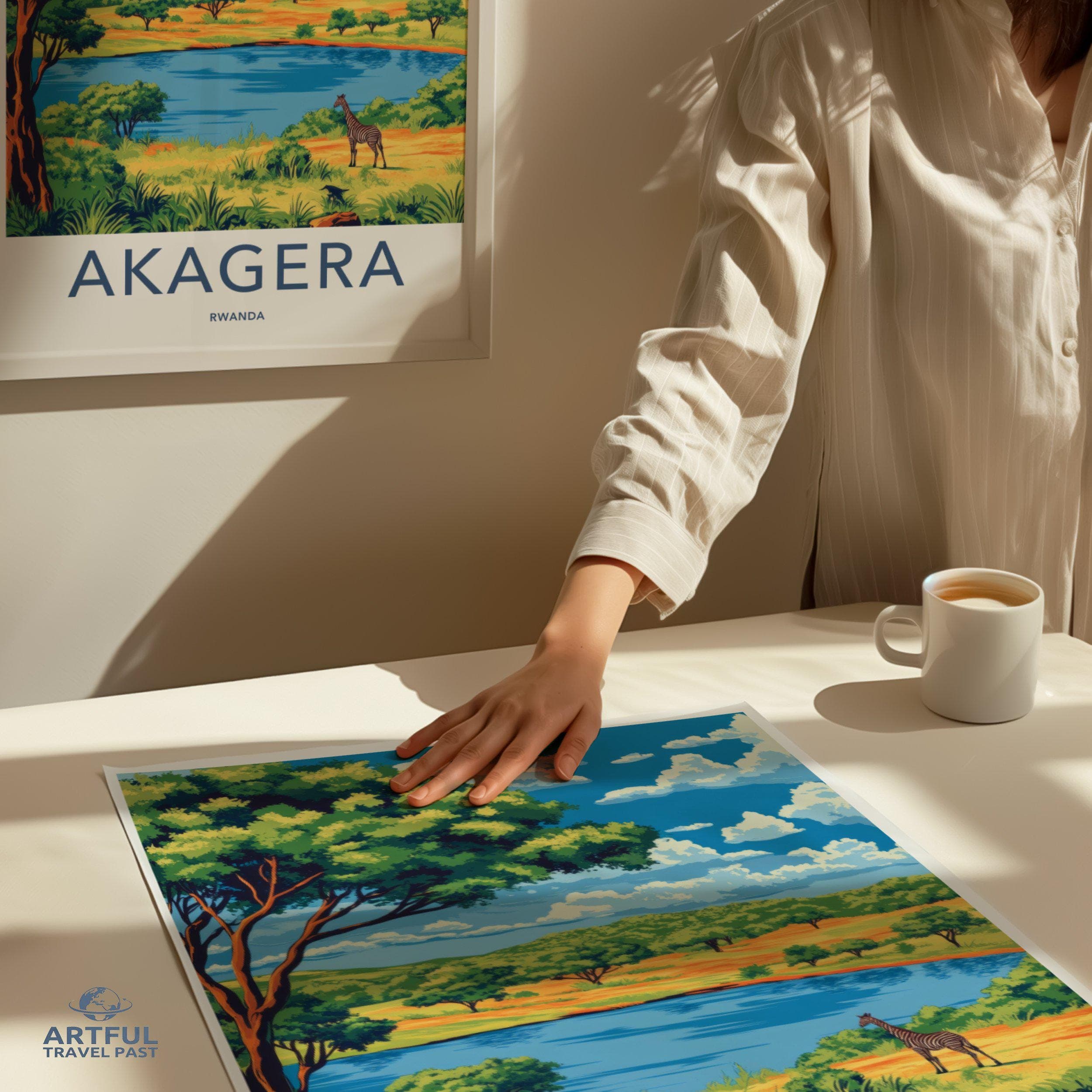 Akagera National Park Poster | Rwanda Wall Art