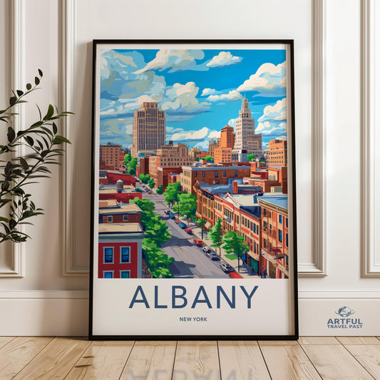 Albany Poster - New York Wall Art