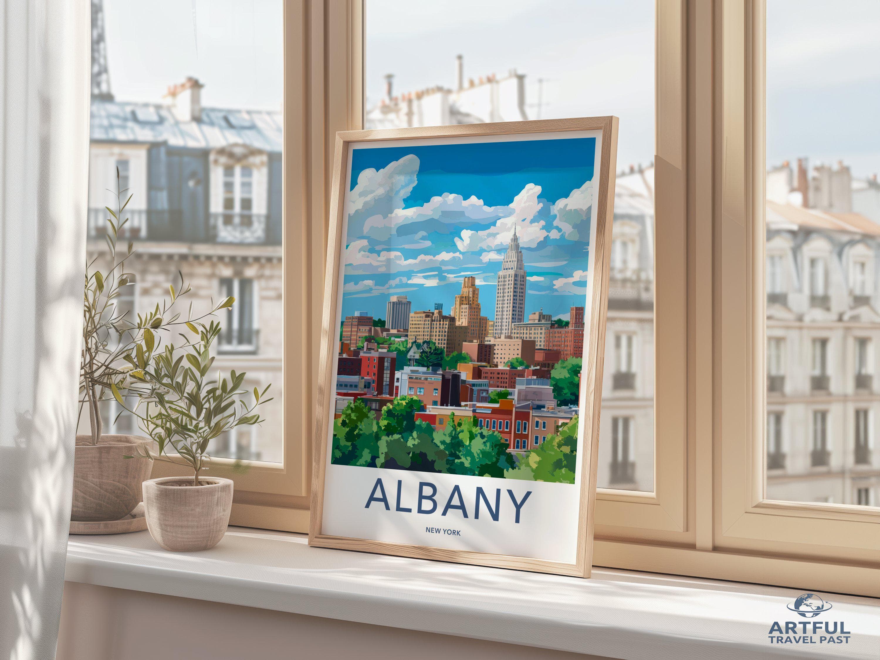 Albany Poster - New York Wall Art