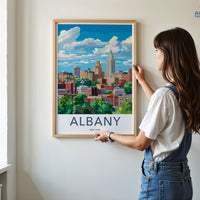 Albany Poster - New York Wall Art