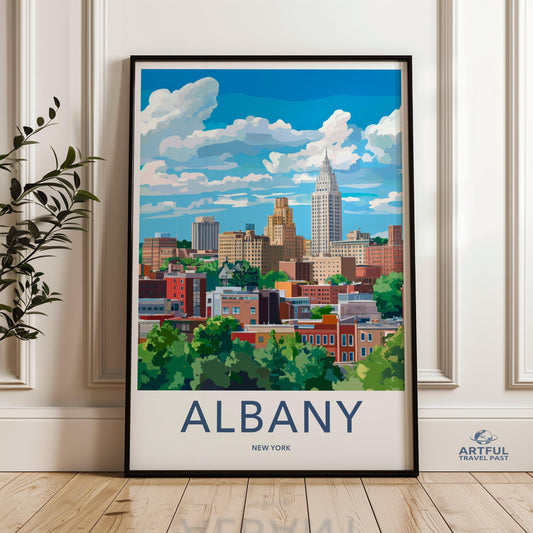 Albany Poster - New York Wall Art