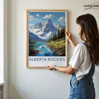 Alberta Rockies Poster - Canada Wall Art