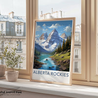 Alberta Rockies Poster - Canada Wall Art