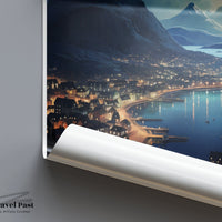 Alesund Poster | Fjord Landscape | Norway Wall Art