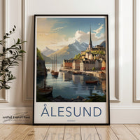 Ålesund Poster - Norway Wall Art