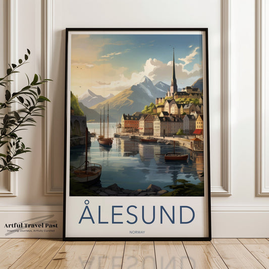 Ålesund Poster - Norway Wall Art