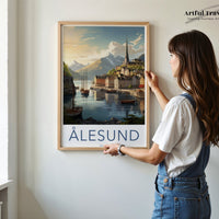 Ålesund Poster - Norway Wall Art