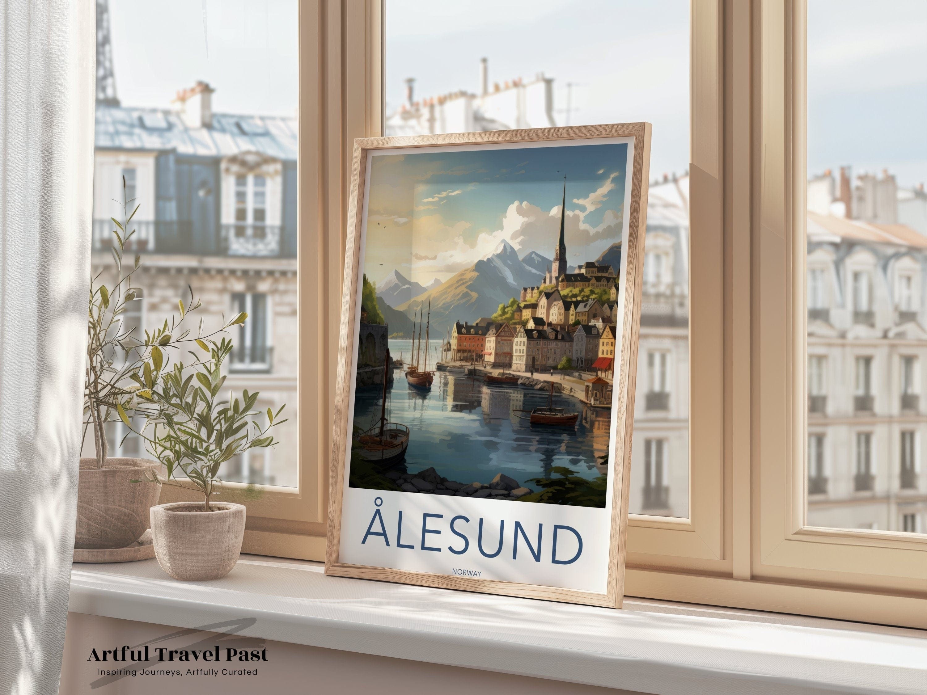 Ålesund Poster - Norway Wall Art