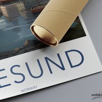 Ålesund Poster - Norway Wall Art