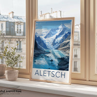 Aletsch Glacier Poster - Switzerland Wall Art