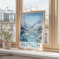 Aletsch Glacier Poster - Switzerland Wall Art