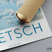 Aletsch Glacier Poster - Switzerland Wall Art