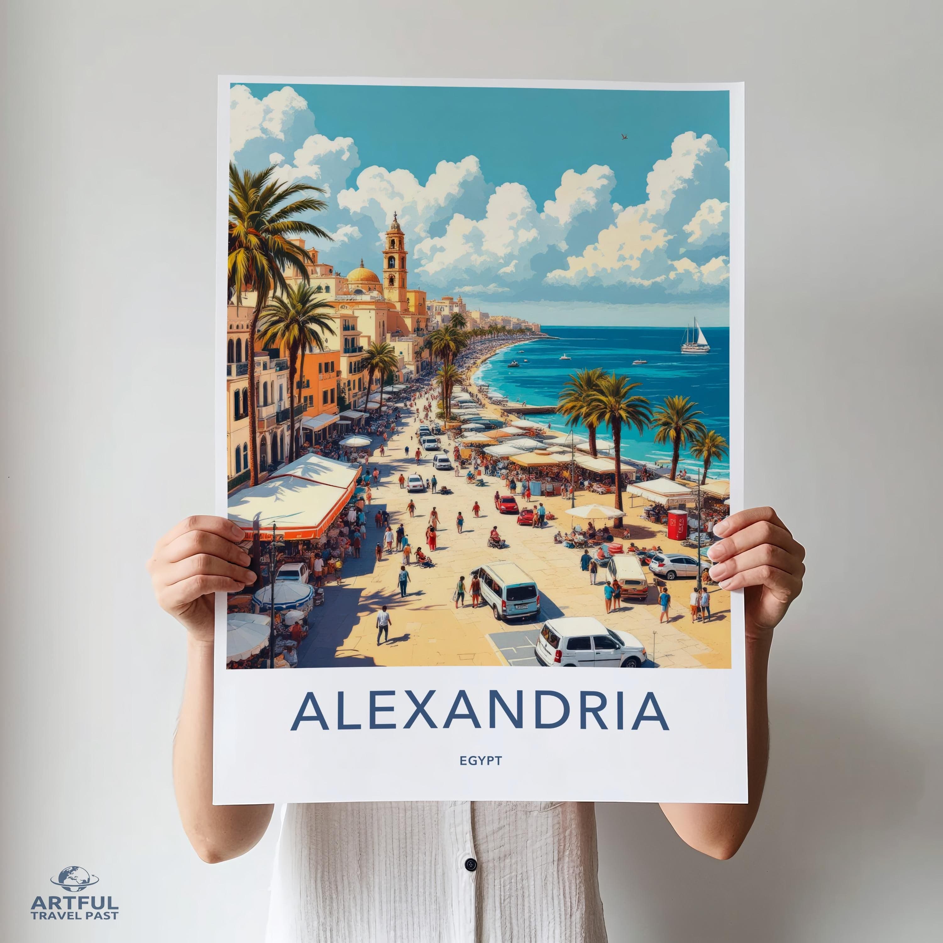 Alexandria Poster - Egypt Wall Art