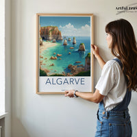 Algarve Poster | Portugal Wall Art | Europe Decor